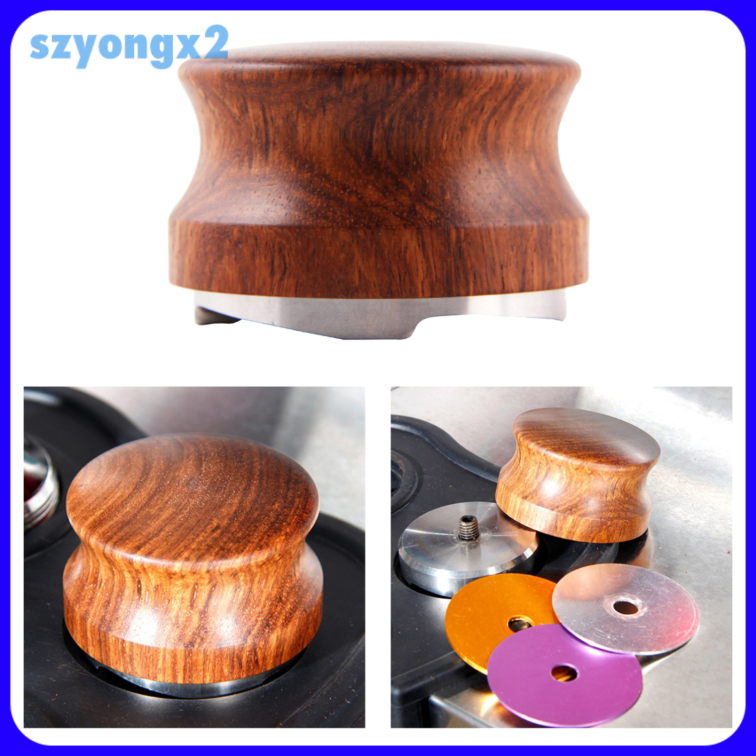 [Szyongx2] 58mm Adjustable Coffee Distributor/leveler/Tamper for Coffee Bean Powder Single