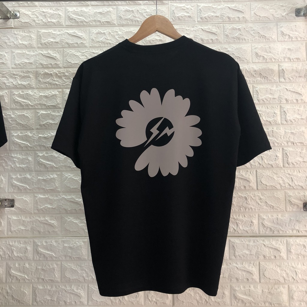 Áo Thun Phản Quang Hoa Cúc sấm sét Cotton 75%, Form rộng Unisex, nam nữ Đẹp Ken T-Shirt. | BigBuy360 - bigbuy360.vn