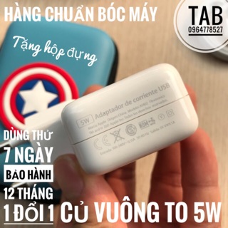 Củ sạc iphone vuông to bóc máy