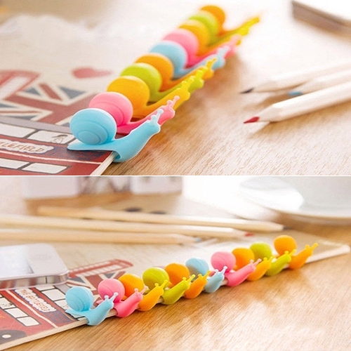 Bộ 3 Giá Giữ Túi Lọc Trà Walfos Hình Ốc Sên Bằng Silicone Dẻo