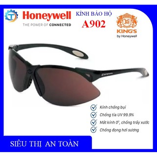 Kính bảo hộ cao cấp Honeywell A902 chống đọng sương chống bụi chống tia UV bảo vệ mắt - Màu đen