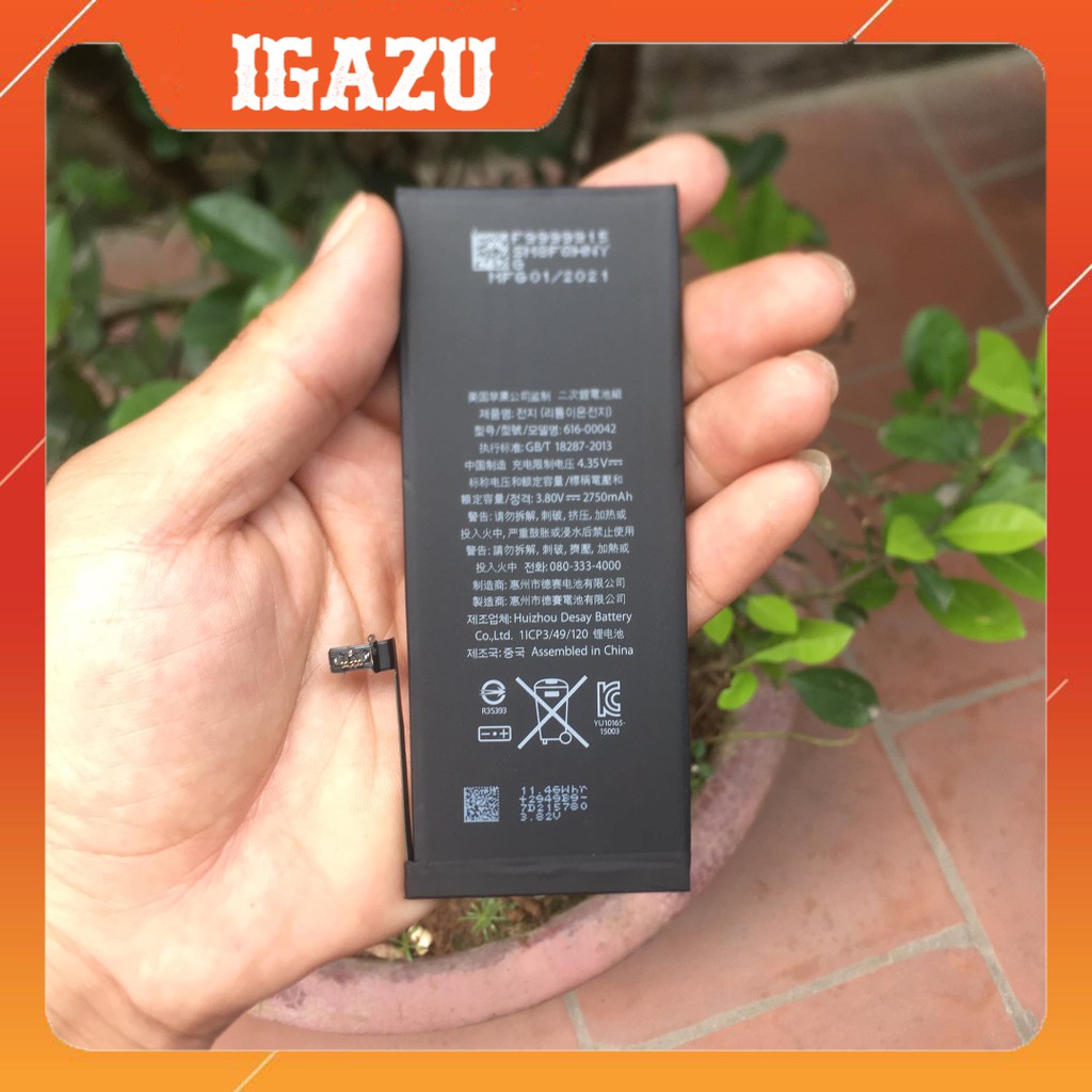 Pin Zin iphone Apple/Desay ip5 / ip5s / ip6 / ip6s / ip7 / ip7p / ip8 / ip8p/  ipX / ip / XS / ipXR / ipXSM - IGAZU