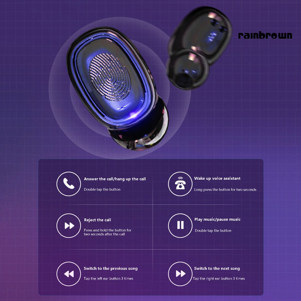 Tai Nghe In-Ear 9d Bluetooth 5.0 Không Dây Cho Điện Thoại / Pc / Máy Tính