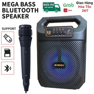 Loa Bluetooth Hát Karaoke kimiso QS3607 Tặng Kèm Mic Hát hàng cao cấp bảo hành lỗi 1 đổi 1