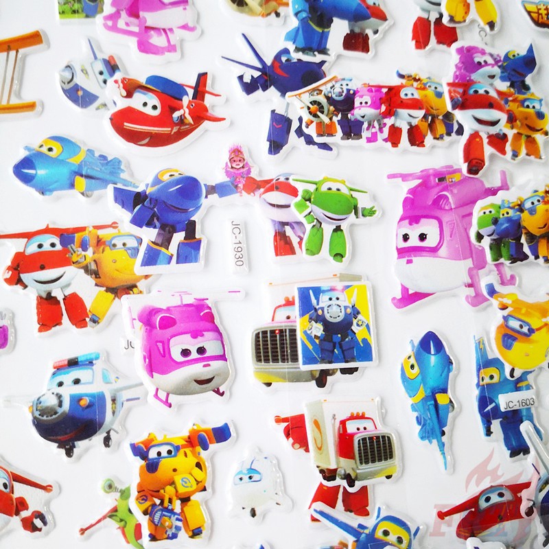 Set 1/5 Tấm Hình Dán 3d Siêu Anh Hùng Trang Trí