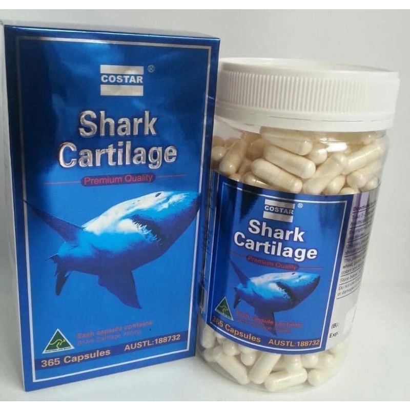 Viên uống Sụn vi cá mập Shark Cartilage Costar 365 viên của Úc