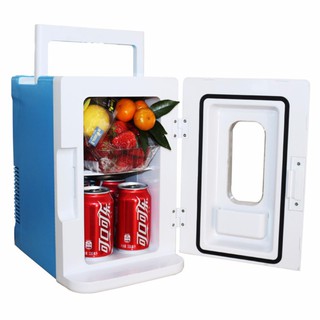 [ Hàng có sẵn] Tủ lạnh mini 10 lít 2 chế độ làm lạnh hâm nóng cho gia đình và trên ô tô ( dùng bảo quản mỹ phẩm)