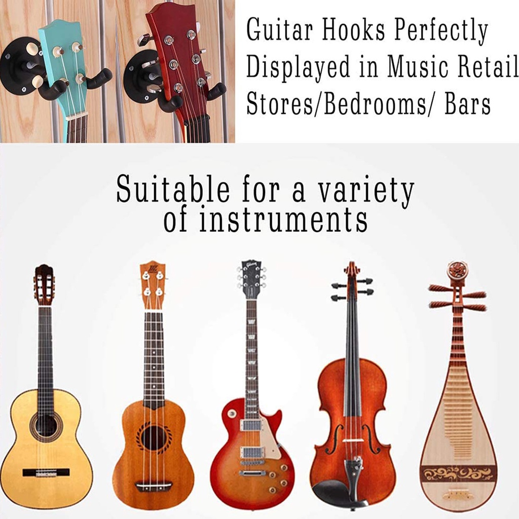 Gắn Tường Giá Đỡ Guitar Chuyên Dụng Cho Đàn Guitar Bass Ukulele Mandolin