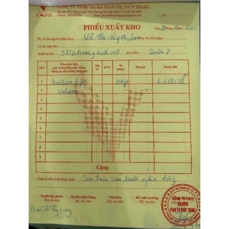 [Freeship] Cấy môi vaura, cấy màu môi babier lips volume | BigBuy360 - bigbuy360.vn