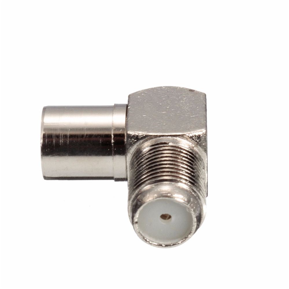 Set 5 Đầu Nối Ăng Ten Tv Rg5 Rg6 Góc Phải 90 Độ Bằng Hợp Kim Nhôm