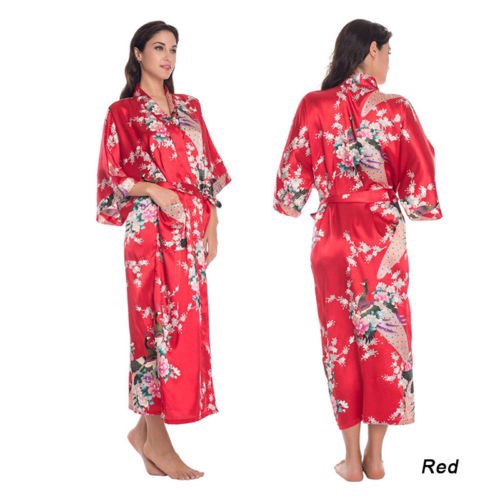 Áo ngủ kimono in họa tiết thời trang cho nữ | WebRaoVat - webraovat.net.vn