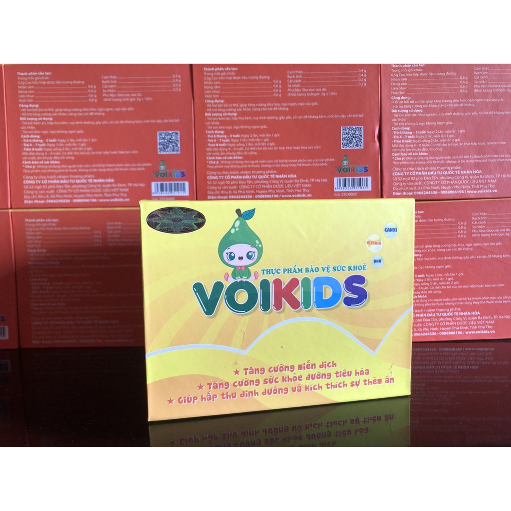 Cốm cải thiện biếng ăn VOIKIDS (tăng cường đề kháng, ngủ ngon, ăn ngon cho bé) - hộp 20 gói | WebRaoVat - webraovat.net.vn