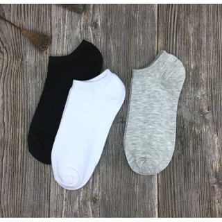 Combo 2 Đôi Tất Vớ Trơn Cổ Thấp 3 Màu (Màu Ngẫu Nhiên)
