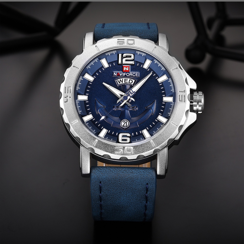 Naviforce Đồng Hồ Analog Máy Quartz Nam Kiểu Dáng Quân Đội