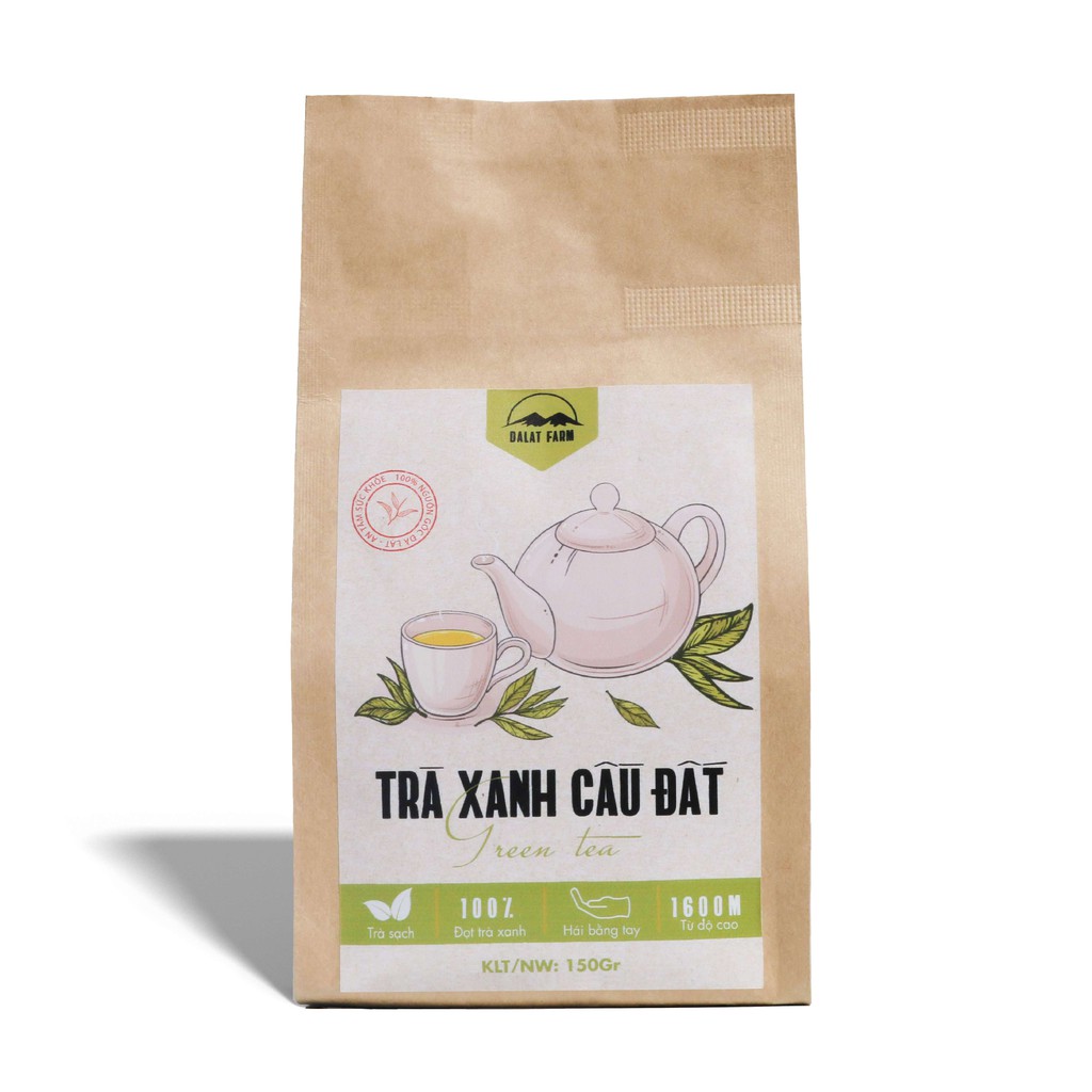 Trà Xanh Cầu Đất Dalat Farm - Túi 150Gr