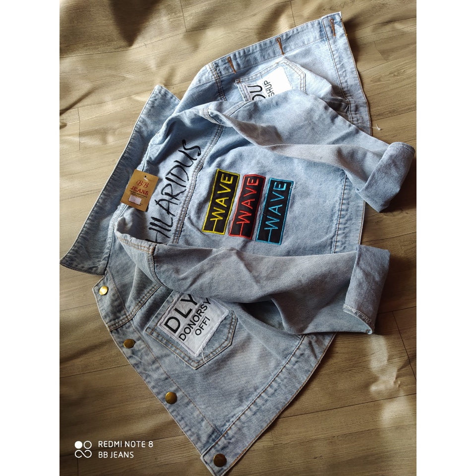 Áo khoác jean nữ WAVE Like cao cấp form 40-58kg Panda.