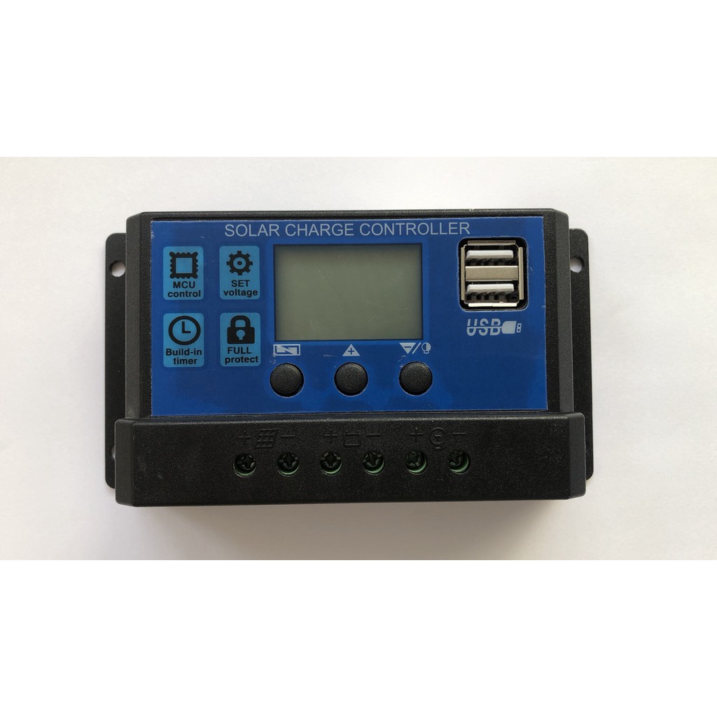 Điều khiển sạc pin mặt trời PWM 30A màn hình LCD