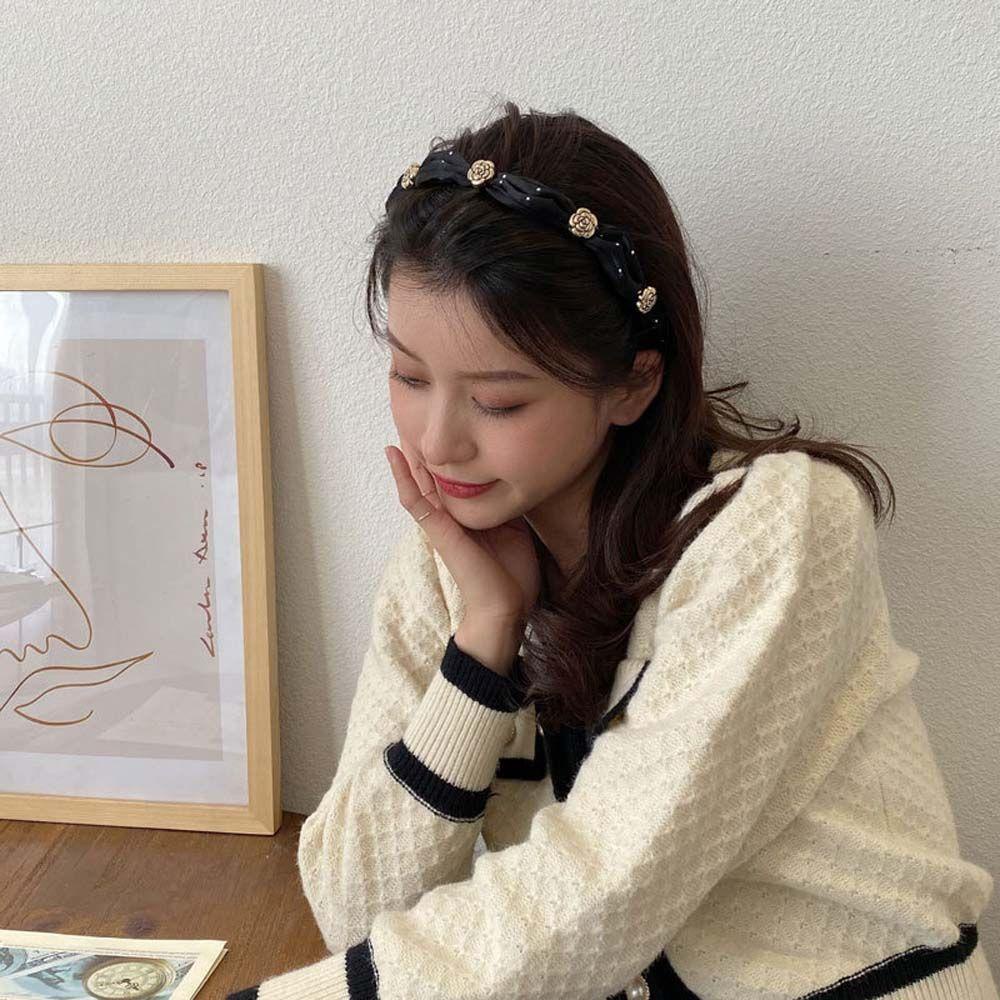 IVORY Băng Đô Cài Tóc Đơn Giản Ngọt Ngào Phong Cách Hàn Quốc Cho Nữ