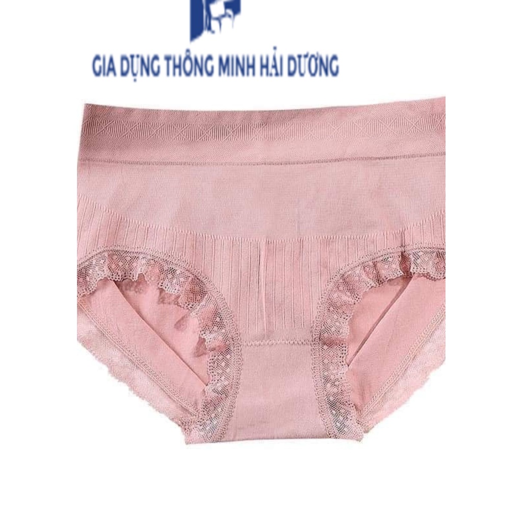 Hộp 4 quần lót nữ xuất Nhật nâng mông kháng khuẩn 100%cottong mềm, co dãn, thấm hút size 45-55kg