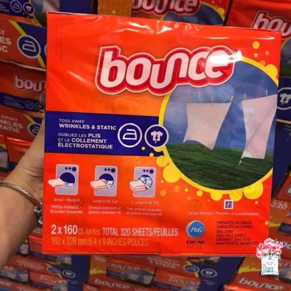 Giấy Thơm Quần Áo Bounce Mỹ Tách Lẻ - Làm Thơm Quần Áo Và Loại Bỏ Mùi Ẩm Mốc