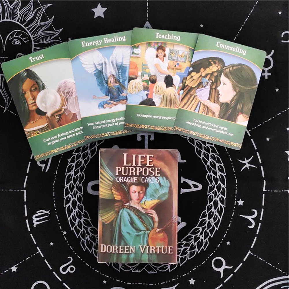 [Size Gốc] Bộ Bài Oracle Life Purpose 44 Lá Bài Tặng Đá Thanh Tẩy S59