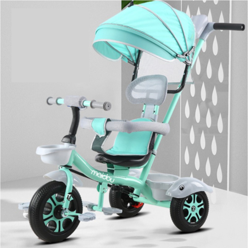 Xe Đẩy Kèm Xe Đạp 3 Bánh Cho Bé