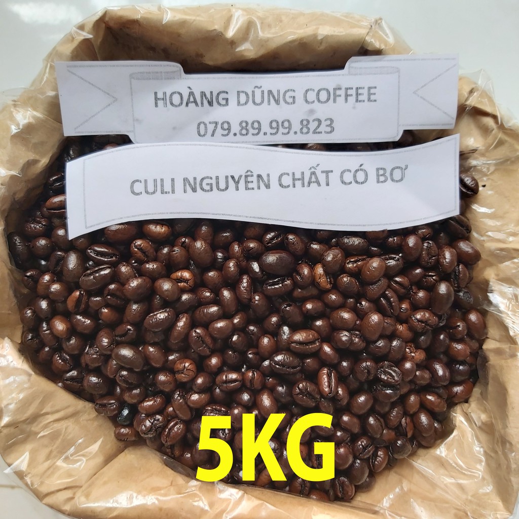 5KG CÀ PHÊ SỈ 40% CULI - 60% ROBUSTA - CAFE NGUYÊN CHẤT CÓ BƠ - HOÀNG DŨNG COFFEE | BigBuy360 - bigbuy360.vn