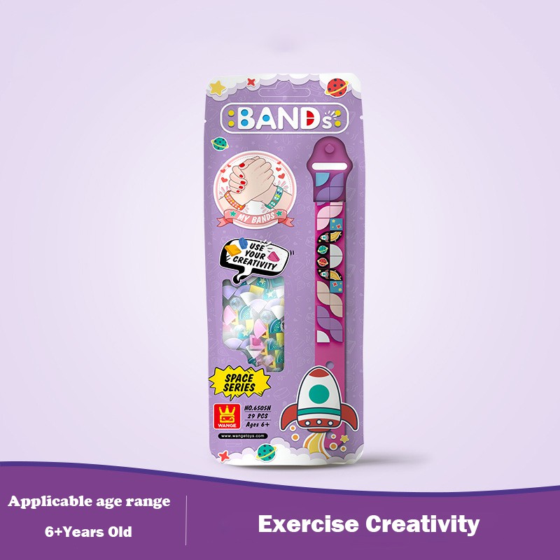 Vòng Tay Lego Hoạ Tiết Chấm Bi Có Thể Điều Chỉnh Độ Dài Dành Cho Trẻ Em DIY