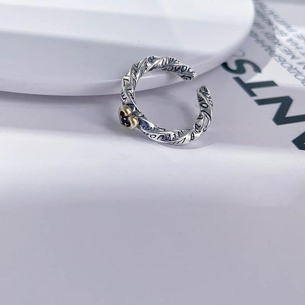 Nhẫn Hở Hình Chữ Thập Phong Cách Punk Cá Tính Cho Nữ