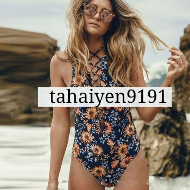 Bikini liền thân đan dây BKN0809 (Có ảnh thật)