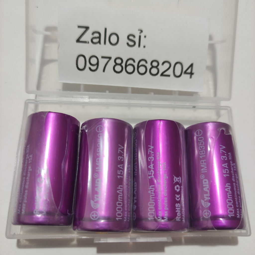 Pin 18350 cylaid 1000mha 15A dung lượng cao