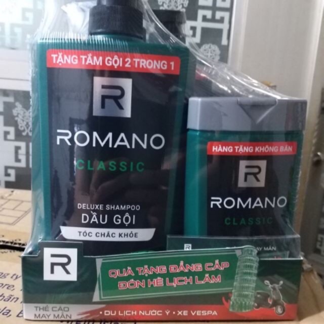 Dầu gội đầu romano 650g