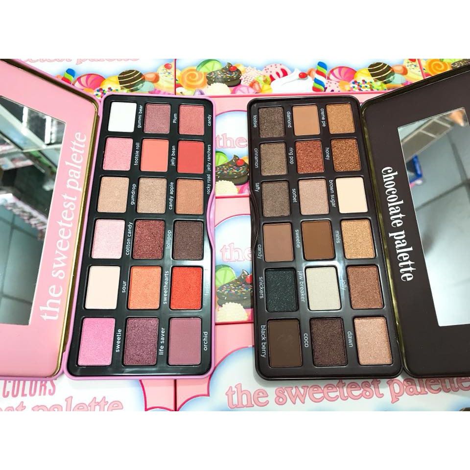 Phấn mắt Sivanna Color Chocolate và Sweetest Palette 18 ô Thái Lan