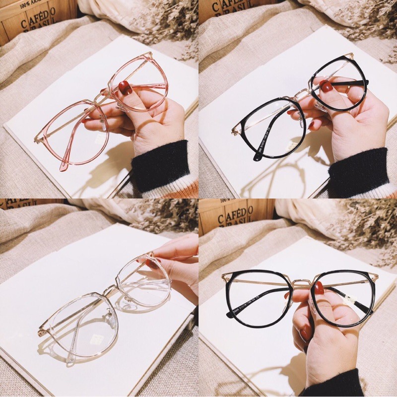 MẮT KÍNH GỌNG CÂN FORM TRÒN 530 CHÂN KIM VÀNG HOT TREND