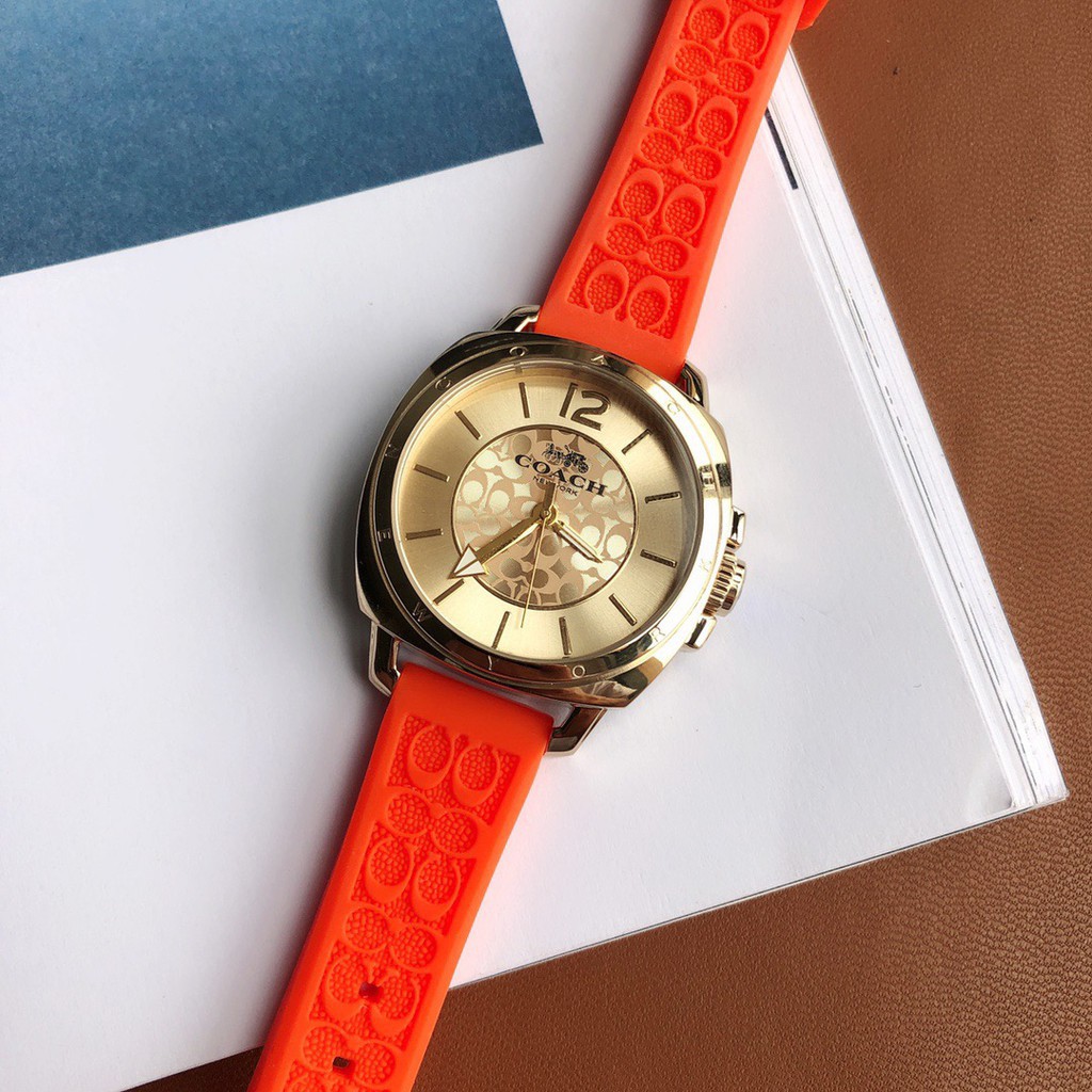 Đồng hồ nữ Coach boyfriend - dây silicon - size 34mm