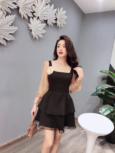 VÁY TAY PHA VOAN KÈM TAG HOA SIÊU XINH | BigBuy360 - bigbuy360.vn