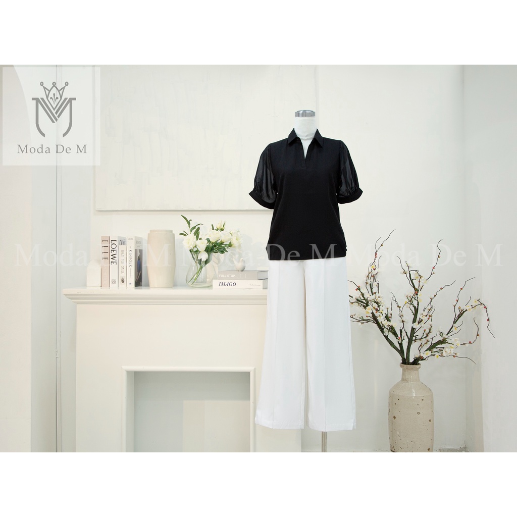Áo trung niên nữ sơ mi cotton lụa sang trọng tặng mẹ, đủ size M - 3XL - MODA 016