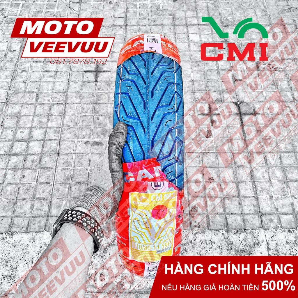 Vỏ lốp xe máy Camel CRV Cheetah 110/80-14 TL 562 Gai City Grip NVX (Lốp không ruột)