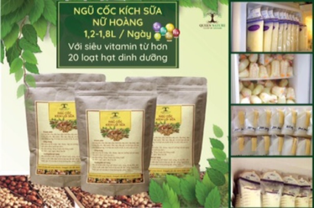 Bột ngũ cốc lợi sữa siêu dinh dưỡng QUEEN NATURE