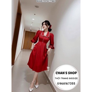 Bigsize 60- 90kg ĐẦM ĐỎ VIỀN