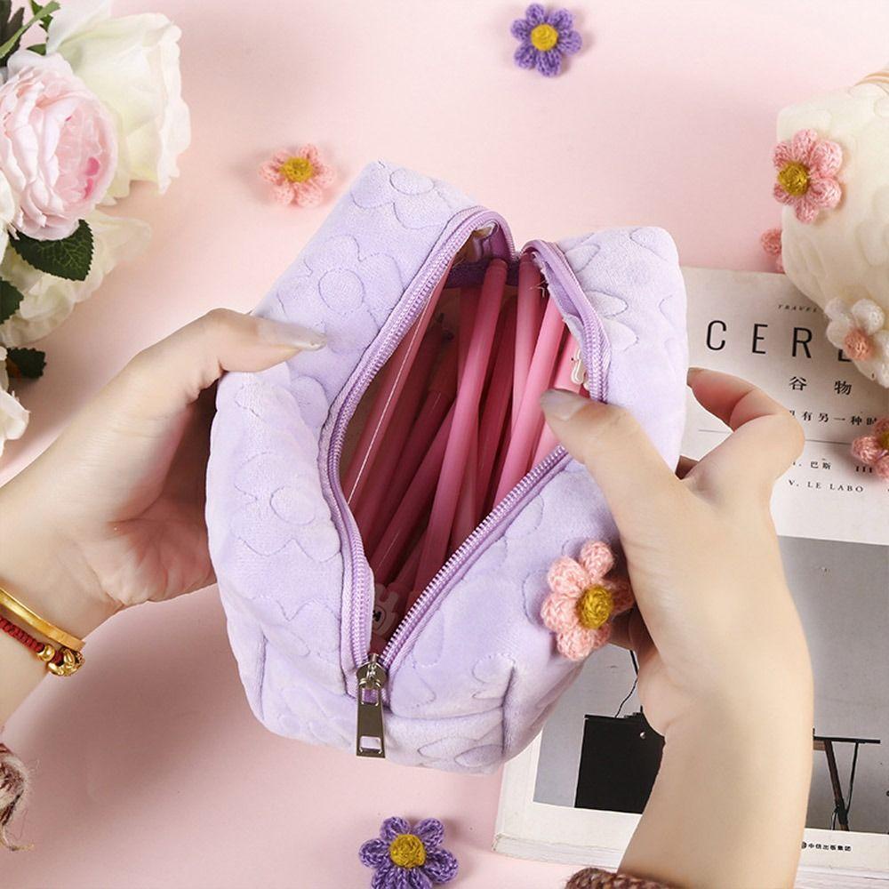 UUMIR Túi Đựng Bút Chì / Mỹ Phẩm Mềm Mại Thiết Kế Đơn Giản Tiện Dụng Cho Học Sinh