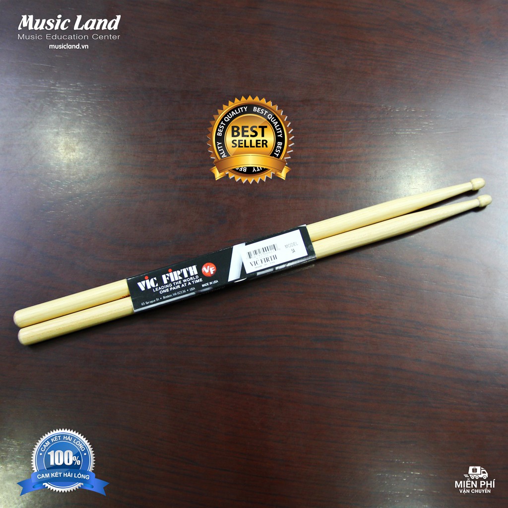 Dùi Trống Vic Firth 5A - Hickory American Classic