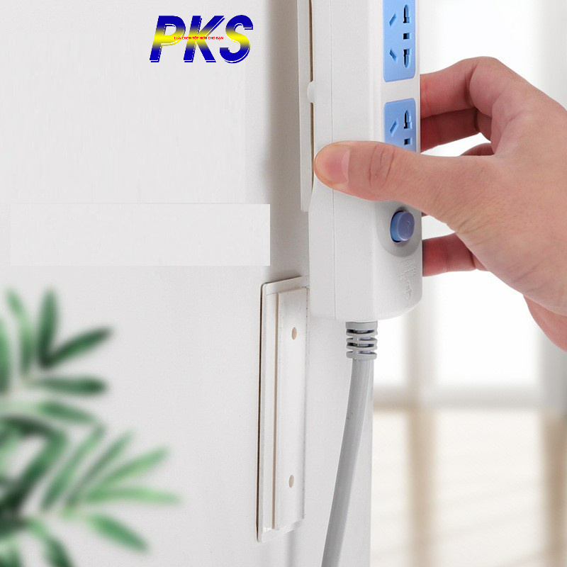 Giá đỡ dán tường treo ổ cắm điện,cục phát wifi, Móc dán tường treo ổ điện siêu bền,tiện dụng