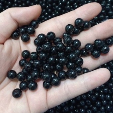 HẠT NHỰA ĐEN 8MM - 10mm ( Đài Loan - hàng loại đẹp ) giá 1KG = 210K [Homi Handmade Shopee]