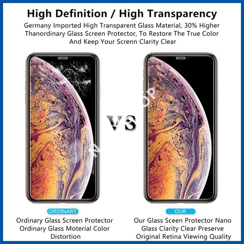 Kính Cường Lực REMAX Trong Suốt Không Viền Dành Cho iPhone 7 Plus 8 Plus Xs Max Xr 11 Pro Max 12 Pro Max 13 Pro Max