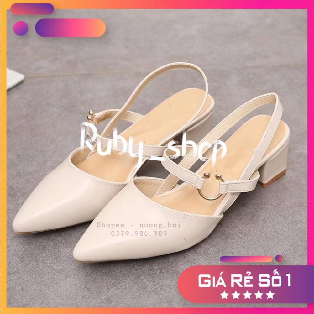 RUBY_SHOP Giày cao gót nữ khoá sang chảnh 5cm  - mã 893