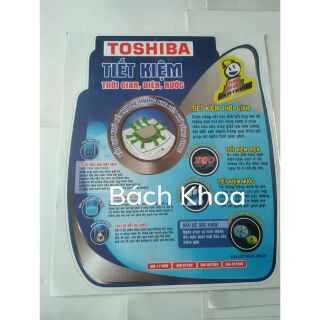 Tem dán máy giặt Toshiba