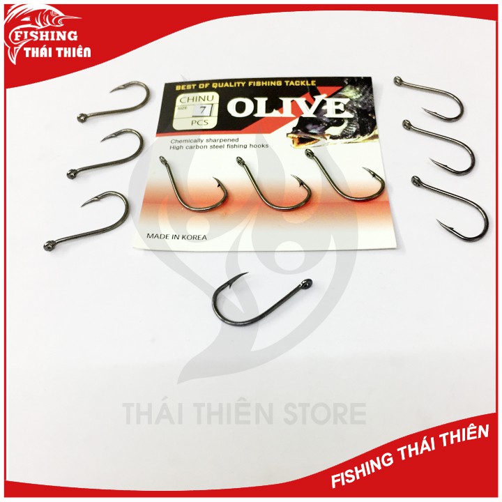 Lưỡi câu cá Chinu Olive Korea