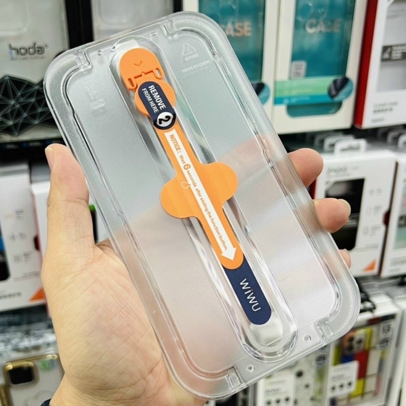 Siêu Kính Cường Lực Wiwu Ivista dành cho IP 14 Promax , 13 Pro Max , 12 Pro Max Super Hardness Glass , Kèm Khung Trợ Dán