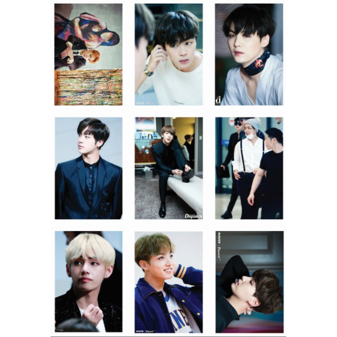 Lomo card ảnh nhóm BTS 2017 full 81 ảnh